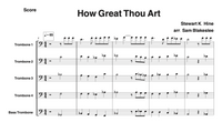 How Great Thou Art (5 Trombone Arrangement) Hard Copies