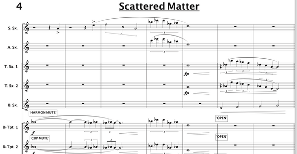 Scattered Matter (STUDY SCORE + PARTS)